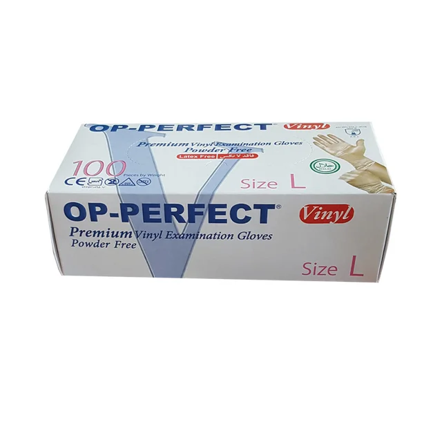 دستکش وینیل اپی پرفکت مدل 100 سایز لارج بسته 100 عددی 101534703