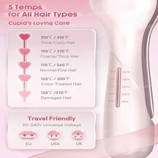 فر کننده مو شیگلم مدل Cupid’s Charm Beach Babe Hair Waver سایز 19 میلی‌متر با تایمر هوشمند 102748281