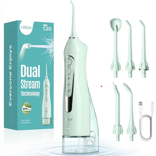 دستگاه شست و شوی دهان و دندان شارژی کاسلاس مدل Dual Stream C20 به همراه 5 سری 102748375