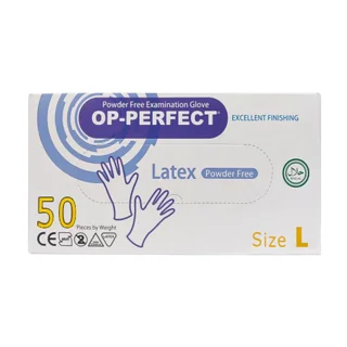 دستکش لاتکس مدل OP-PERFECT سایز لارج بسته 50 عددی 101533249