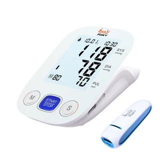 فشارسنج بازویی دیجیتال فوکسی مدل WHITE با قابلیت اندازه‌گیری فشار خون و ضربان قلب، حافظه ب 101563362